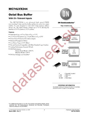 MC74LVX244MEL datasheet  